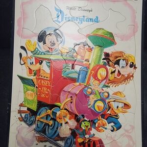 Vintage Disney Mickey Mouse Train Puzzle By Whitman Publishing